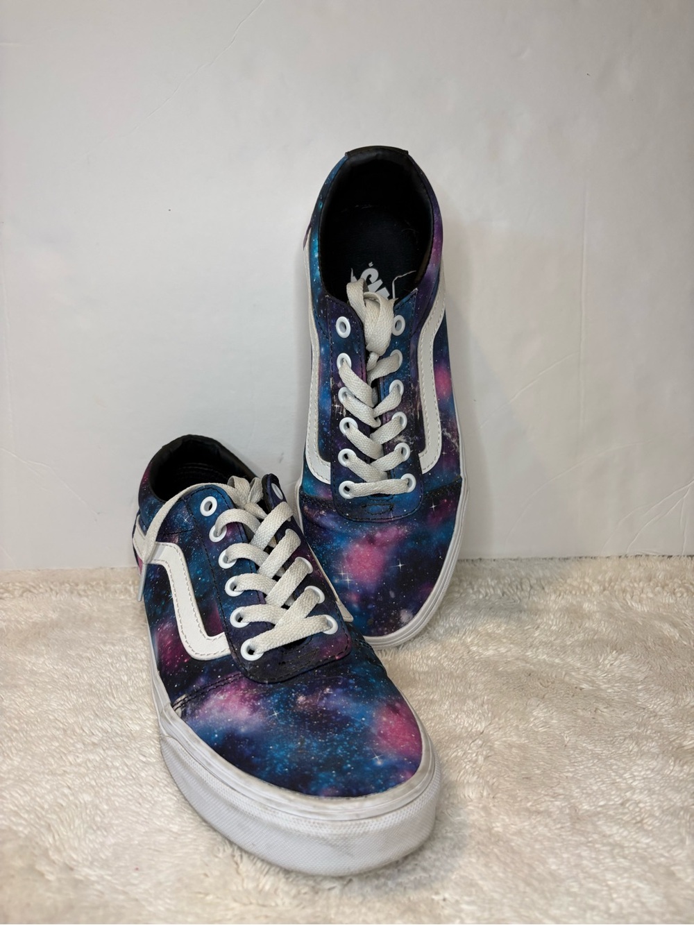 Vans Galaxy Print Low Top Sneakers - Purple & Blue Women’s Size 8 - Picture 10 of 10